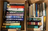 Two box lot - hard and soft cover books - Danielle