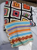 2 Crocheted Afghans