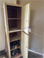 CABINET W/ ASSORTED TOOLS, 18W X  14D X 67.5T