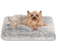 (17" x 12", Dark Gray) Bedfolks Dog Bed Crate Pad