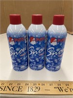 Snow spray cans