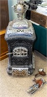 Antique Cast Iron Moores Airtight Heater / Stove