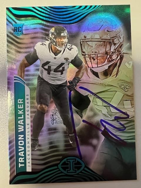 Jaguars Travon Walker Signed Card with COA