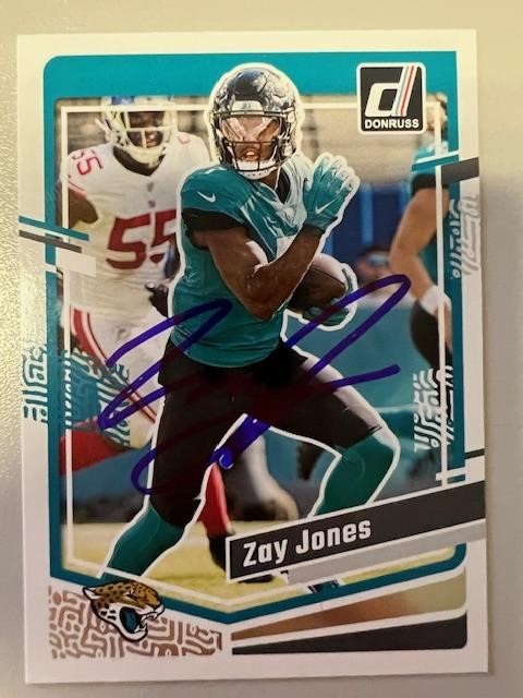 Jaguars Zay Jones Signed Card with COA