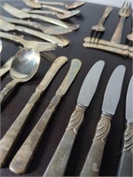 Set of John Sanderson Flatware