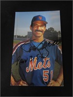 TOM SPENCER SIGNED METS POSTCARD COA