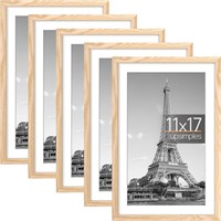 Upsimples 11x17 Frame Set of 5, Natural 11x17