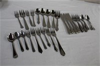 Flatware, setting for four and miscellaneous