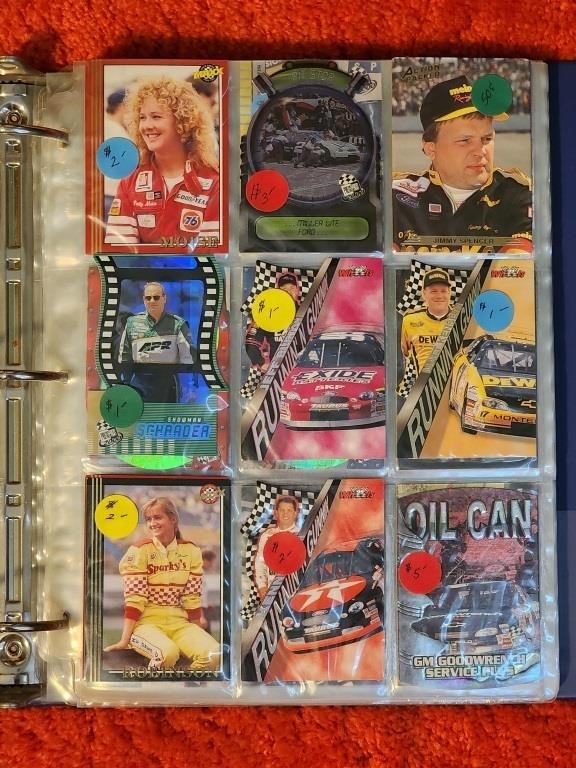 Album Full of Misc.  Nascar Racing Collector's