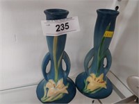 Pr. Roseville Double-Handled Vases