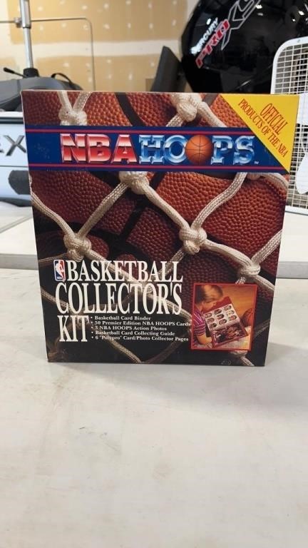 Basketball collectors kit sealed in box.