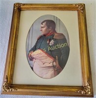 Napoleon Bonaparte Print  Art gilded frame