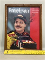 Autograph and Framed Ernie Irvan Picture