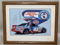 Autographed and Framed Richard Petty Tour Picture