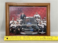 Autographed and Framed Dale Earnhardt Crew Picture