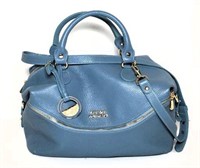 Versace Collection Blue Leather Purse