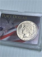 1922 Peace Silver Dollar in Holder