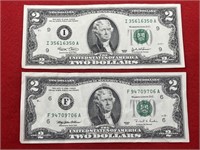 1995 & 2003 Federal Reserve Notes