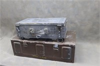 METAL AND WOODEN AMMO BOXES