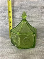 Vintage Glass Candy Dish with Lid
