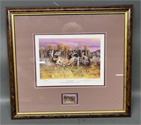 Whitetail NRA Framed Print and Stamp