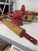 ROLLING PIN AND CARDINAL