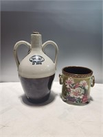 Pottery Planter & Jug