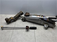 Hitch receiver, torque wrench, small floor jack