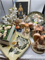 Assorted Kitsch and Vintage Decor Lot