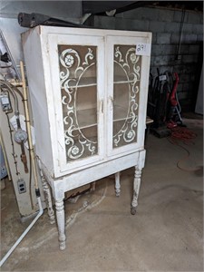 Vintage Cabinet w/Glass Front