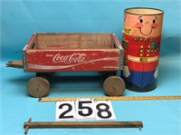 Coca Cola wagon & Paper can