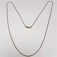$900  10K Yellow And White Gold 3G 18" Necklace