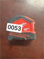 MILWAUKEE 16 FT TAPE MEASURE RETAIL $20