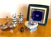 LIMOGES SHOE, DELFT, SPODE,JG DURAND ASHTRAY