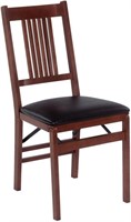 Set of 2 Upholstered Folding Chairs