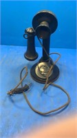 Old candlestick phone