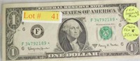 (2) 1963A $1.00 Star notes, (1) 1963B $1.00