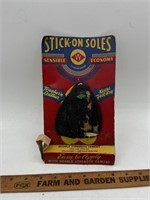 Vintage 1940s Tack on Shoe Soles w tacks,