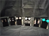 6 pairs of Pierced Earrings
