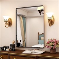 FRALIMK Vanity Mirror w/ Black Metal Frame 27"x35"