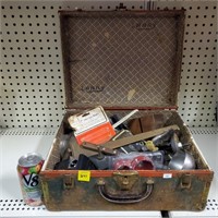 Small Suitcase of Hand Tools, Grinders, etc.