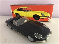 Boxed tin Jaguar approx 27 cm