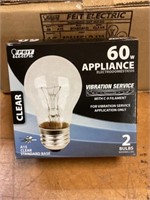 Case of 60W Appliance Bulbs x 2 (Great Deal!)