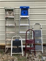 Metal Cosco Step Stools/Werner Aluminum Ladders
