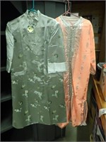 (2) Oriental Gowns - Size 38 & Unk