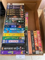 Assorted VHS Tapes. Xmen , Matrix, etc.