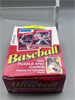 1990 Donruss Puzzle and Cards Baseball Box