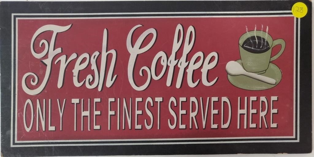 Fresh Coffee Plaque Sign