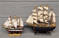 (2) Model Ships