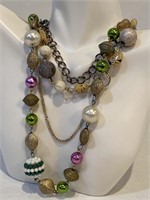 Multi chain and beaded necklace